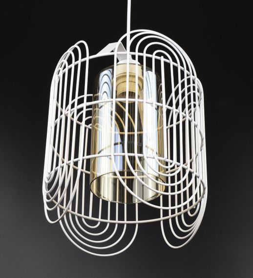 Люстра підвісна LOFT на 1 лампочку 26702 Білий 40-130х25х25 см. | Зображення 2