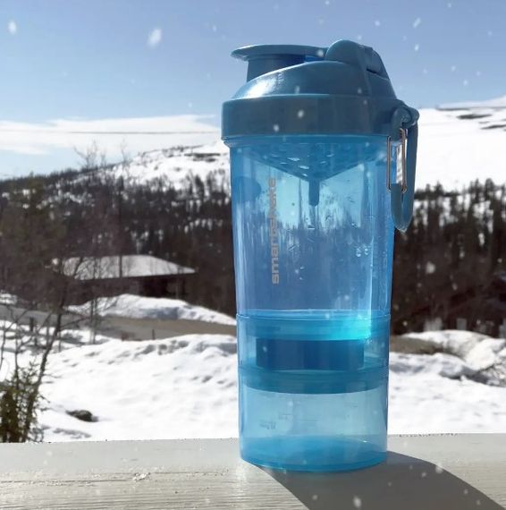 Шейкер спортивний SmartShake Original2GO 600 мл Neon Blue (10560102) | Зображення 1