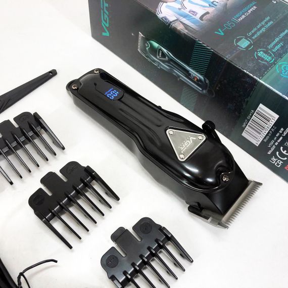 Электрическая машинка триммер для волос и бороды VGR, Профессиональная машинка для стрижки волос головы QB-53 | Зображення 6