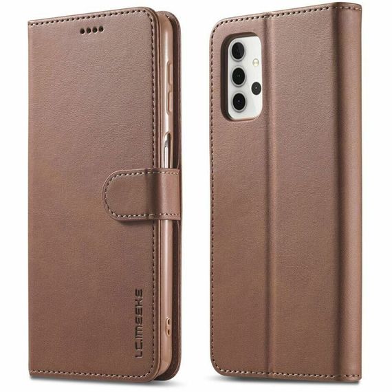 Чохол книжка iMeeke для Samsung Galaxy A33 колір Темно-Коричневий