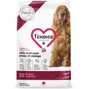 Сухий корм з ягнятком та оселедцем для літніх собак із чутливою шкірою 1st Choice Senior Sensitive Skin & Coat All Breeds, 11 кг