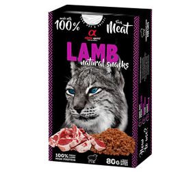 Ласощі для котів з ягнятиною Alpha Spirit Lamb Natural Snacks Cat, 80 гр
