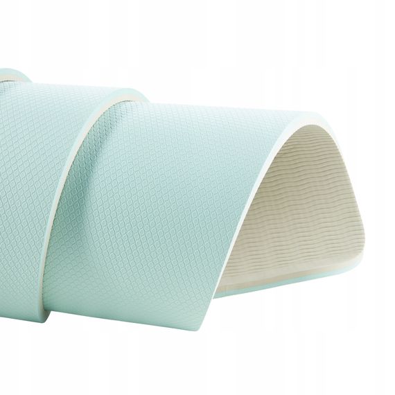 Килимок (мат) спортивний 4FIZJO TPE 180 x 60 x 0.6 см для йоги та фітнесу Mint/Grey (P-5907739317070) | Зображення 8