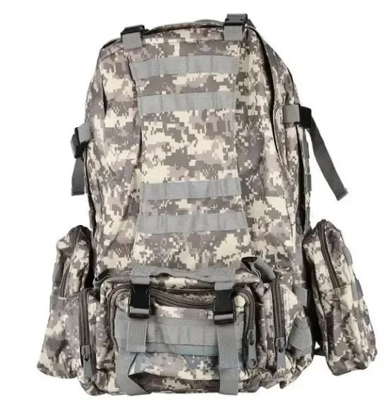 Пиксель Рюкзак тактический с итогами Eagle B08 55 литр / Военный, штурмовой / Армейский