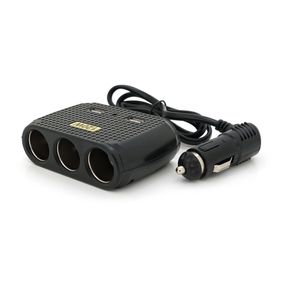 АЗУ разветвитель Olesson 1512.12V-3x12V + 2*USB, Black, Blister