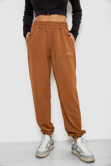 Спортивні штани жіночі, колір коричневий, 238R325-1