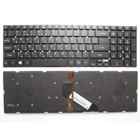 Клавиатура ноутбука Acer Aspire 5755G/E1-522/V3-531 черная без рамки подсветкой UA (A43823)