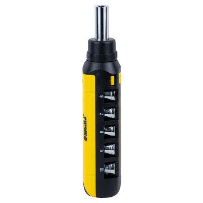 Отвертка Sigma с реверсом + насадки торцевые и биты 1/4" 13шт CrV (4001931) | Зображення 3