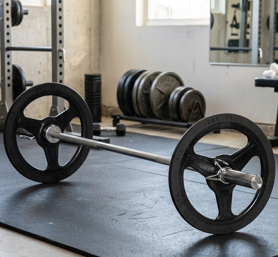 Гриф олімпійський York Fitness прямий 183см (50мм) | Зображення 2