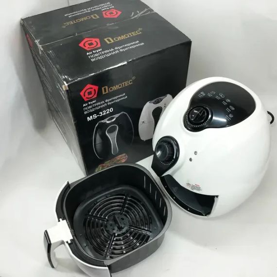 Аеро фритюрниця Air Fryer DOMOTEC MS-3220 білий | Зображення 4