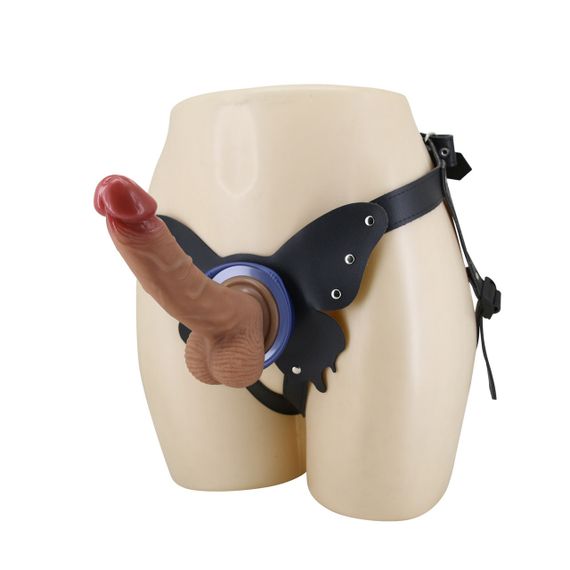 Страпон Pretty Love Wells 6.3 Silicone Dildo with Harness Briefs Sex Aura | Зображення 3