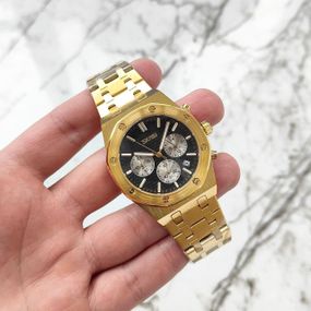 Мужские кварцевые наручные часы Skmei 9296 Gold/Black