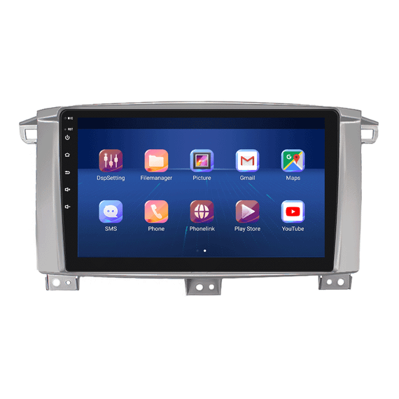 Штатная магнитола 9" Lesko для Toyota Land Cruiser 100 Series Рестайлинг 1 2002-2005 6/128Gb 4G Wi-Fi GPS Top | Зображення 1