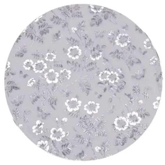Килимок для сервірування столу Flowers 38 см, срібло HP-36327-12G