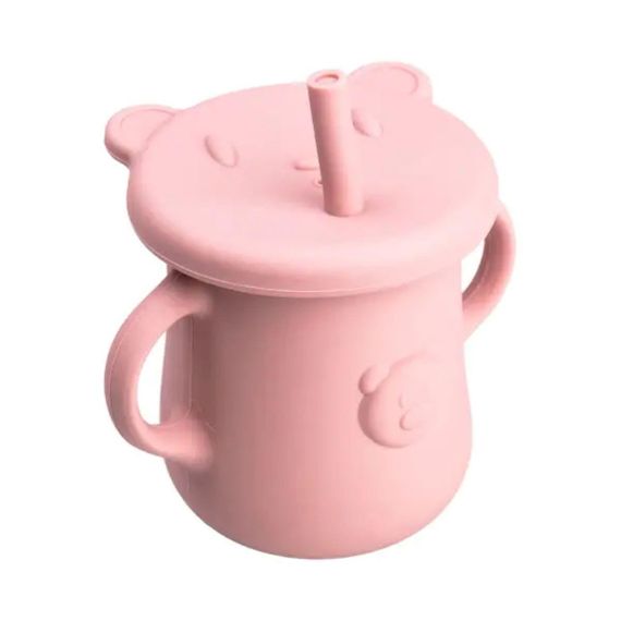 Дитячий набір силіконового посуду7 предметів Рожевий HP34546P | Зображення 6