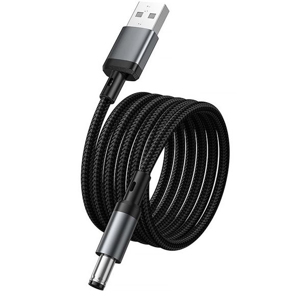 Кабель питания для роутера/модема Hoco X129 Advantage USB-DC 5V (1m) Black | Зображення 5