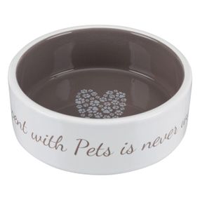Миска керамічна Trixie «Pet's Home» 300 мл / 12 см (коричнева)