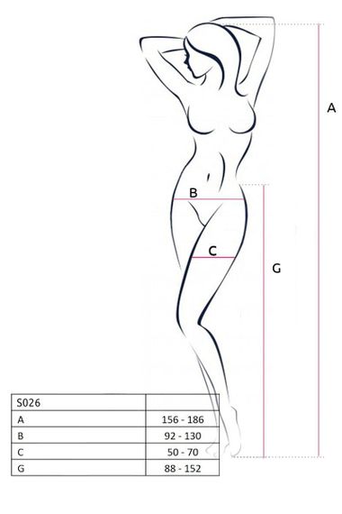Колготки-бодистокинг Passion S026 с разрезом One Size Белый | Зображення 4