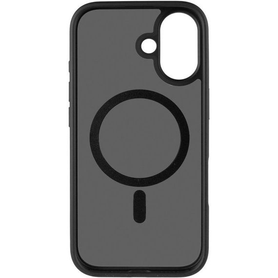 TPU+PC чохол Metal Buttons with MagSafe Colorful для Apple iPhone 17 (6.3") Синій / Navy Blue Чорний / Black | Зображення 2