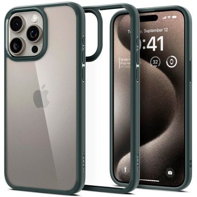 Чехол для мобильного телефона Spigen Apple iPhone 15 Pro Max Ultra Hybrid Abyss Green (ACS06574) | Зображення 3