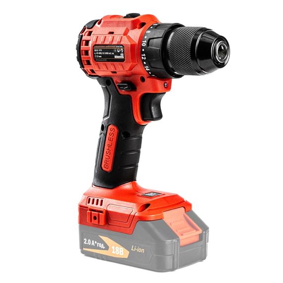 Шурупокрут акумуляторний GTM DS18/50BL (50 Нм, 1.5-13 мм, BL, 18 В, без акумуляторів та зарядного пристрою) | Зображення 3