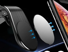 Mагнітний автотримач для телефону в машину Hoco CA318 Чорний