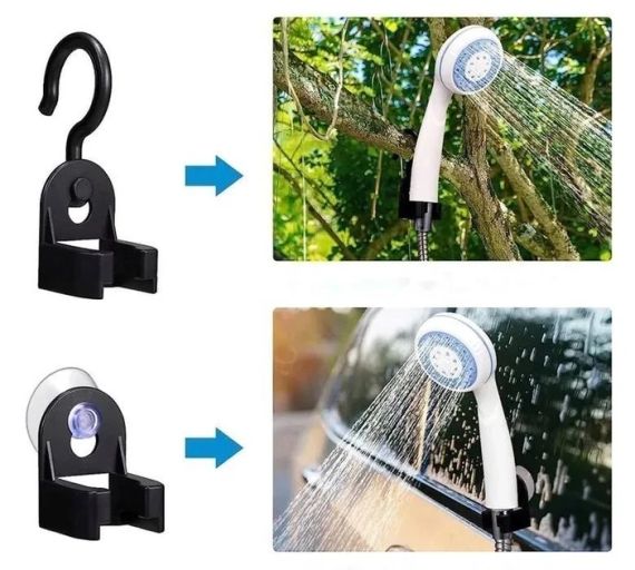 Душ портативный, кемпинговый с помпой на аккумуляторе USB Travel shower  2200 мАг | Зображення 6