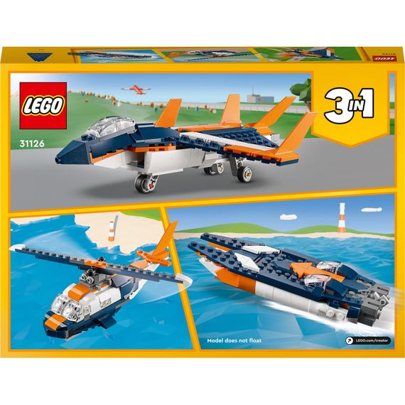 Конструктор LEGO Creator Надзвуковий літак 215 деталей (31126) | Зображення 9