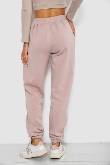 Спортивные штаны женские на флисе  -уценка, цвет бежевый, 238R58671-U-19 | Зображення 3