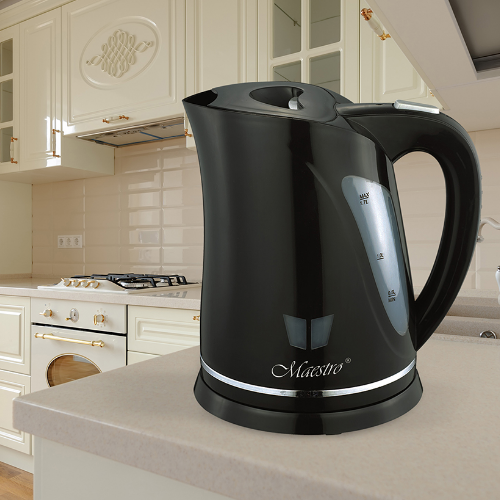 Електрочайник 1,7л 2000W (диск) чорний MR-038-BLACK Maestro | Зображення 4