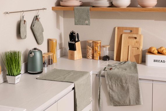 Серветка Ardesto Oliver, 40х40см, 100% бавовна, зелений (ART06OG) | Зображення 1