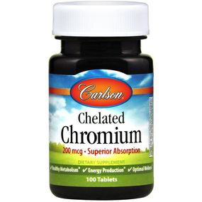 Микроэлемент Хром Carlson Labs Chromium 100 Tabs CAR-05511