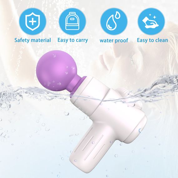 Мини-массажёр Every Night Toys Candice бело-фиолетовый, 10 режимов вибрации sexstyle | Зображення 3