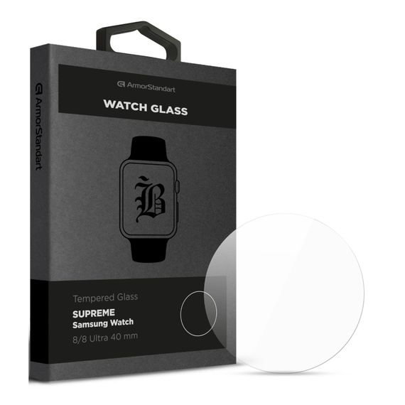 Скло захисне Armorstandart Supreme Black Icon Samsung Watch 8/8 Ultra 40 mm (ARM88141)