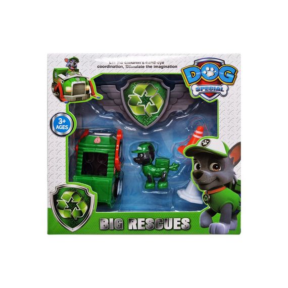 Игровая фигурка героя "Щенячий патруль: Рокки" HS-2390(Green) зеленый, с аксессуарами