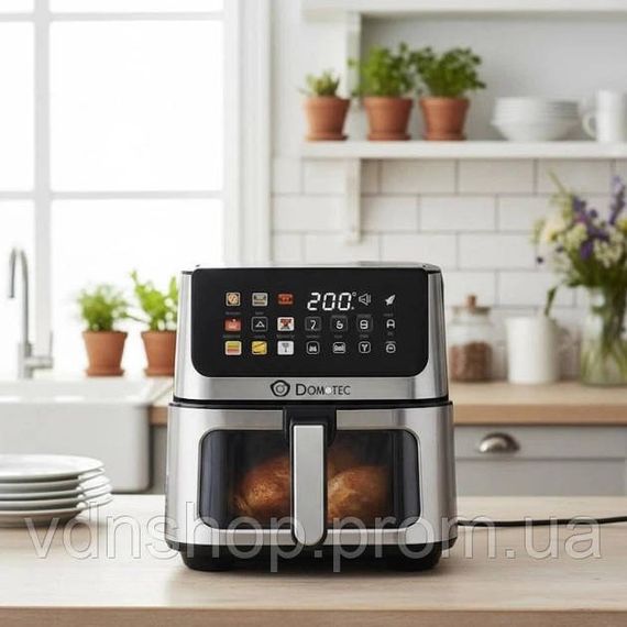 Аэрофритюрница Domotec Air Fryer MS-3224 сенсорное управление 12л 4500Вт VB-62 | Зображення 1