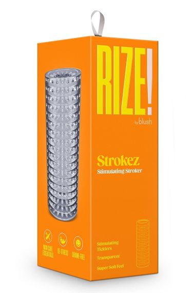 Мастурбатор нереалістичний Blush Rize прозорий, 13 см Sex Aura | Зображення 4