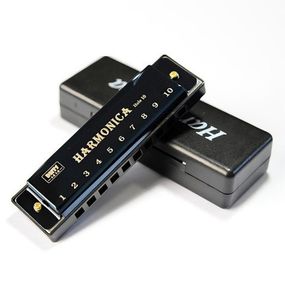 Губна гармошка Harmonica для початківців чорна 10С