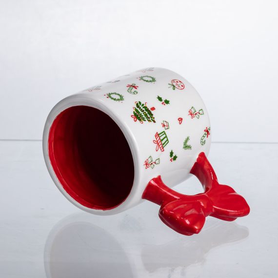 Новорічна порцелянова чашка для чаю та кави 400 (мл) Merry Christmas CR-1-18 | Зображення 2