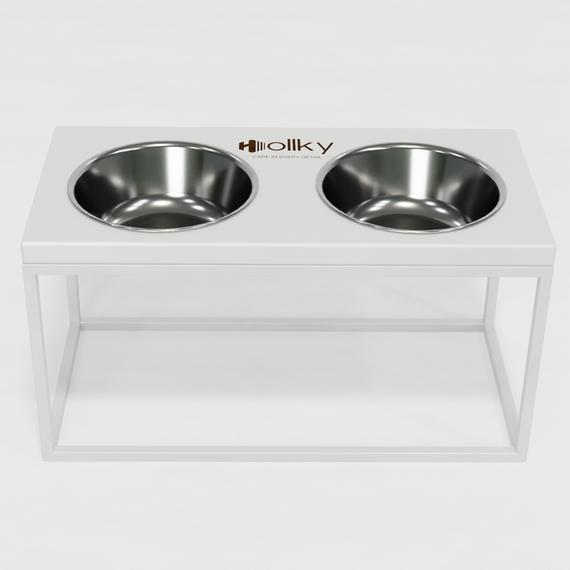 Миски на подставке для средних и больших собак Hollky Base L (2 × 0,95 л) BL-422120-WHWH | Зображення 9