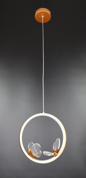 Люстра світлодіодна підвісна LED світильник для квартири на стелю лед 26471 Золото 35-200х25х10 см.