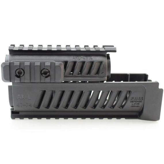 Цевье FAB Defense усиленное  для АК-47/74 совместимое с обвесом из полимера Черное | Зображення 5