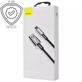 Кабель Baseus Tungsten Gold Fast Charging Lightning 2.4A (2m)
