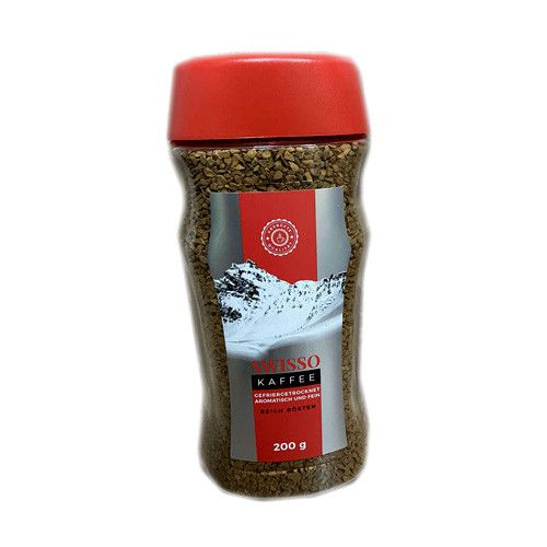 Розчинна кава у скляній банці Swisso Kaffee, 200 г, 100% Арабіка, Швейцарія