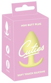 Анальна пробка Cuties Plugs, жовтий
