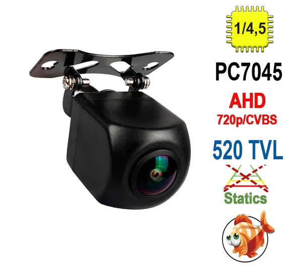 Цифровая AHD и аналоговая автомобильная камера заднего вида Terra HD-663HA, 1080р/520 ТВЛ, сенсор 7045