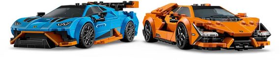 Конструктор ігровий Speed ​​Champions Lamborghini Revuelto та Huracán STO 77238 607 деталей | Зображення 3