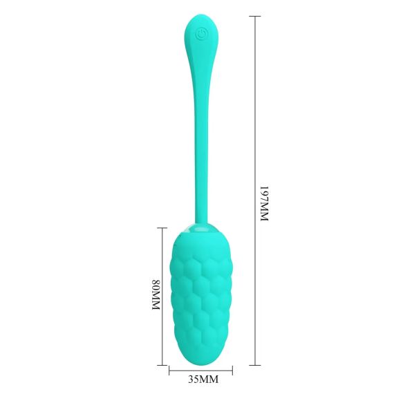 Віброяйце з рельєфним дизайном Pretty Love - MARINA EGG Green, BI-014708-4 Sex Aura | Зображення 9