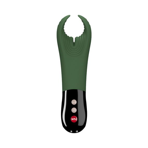 Вібратор для пеніса Fun Factory MANTA moss green/black, підходить для парних ігор | Зображення 1