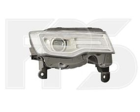 Права фара JEEP GRAND CHEROKEE 13-  ел. хром. xenon + led eur,